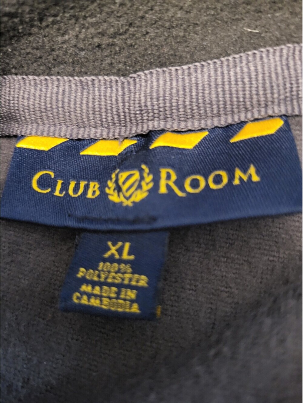 Club Room Men's XL Sleeveless Fleece Vest in Gray